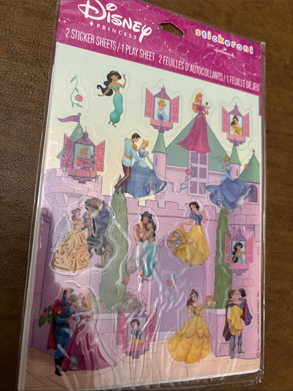 Disney Princess Alphabet mini magnets and 2 Sheets Princess Stickers